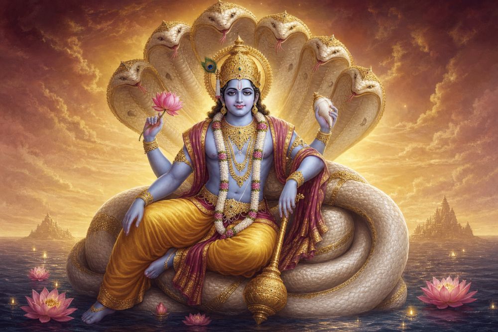 Vishnu Sahasranama — 1000 Names with Sanskrit, Transliteration & Meaning